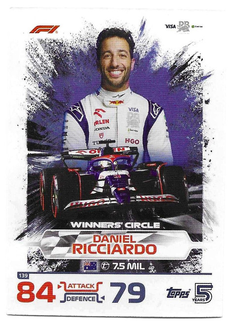 #139 Daniel Ricciardo (Racing Bulls) - Topps Turbo Attax 2024 India Edition (Formula 1/F1)