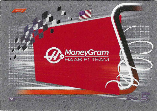 #091 Team Logo (Haas) - Topps Turbo Attax 2024 India Edition (Formula 1/F1)