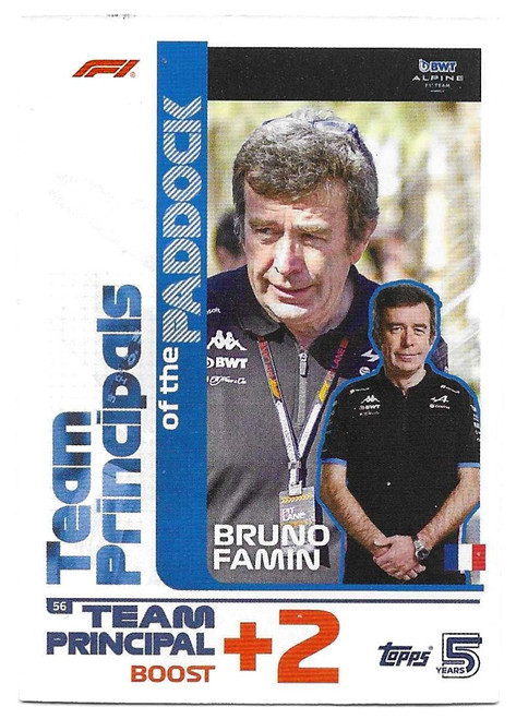 #056 Bruno Famin (Alpine) - Topps Turbo Attax 2024 India Edition (Formula 1/F1)