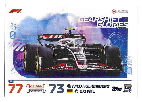#095 Nico Hulkenberg (Haas) - Topps Turbo Attax 2024 India Edition (Formula 1/F1)