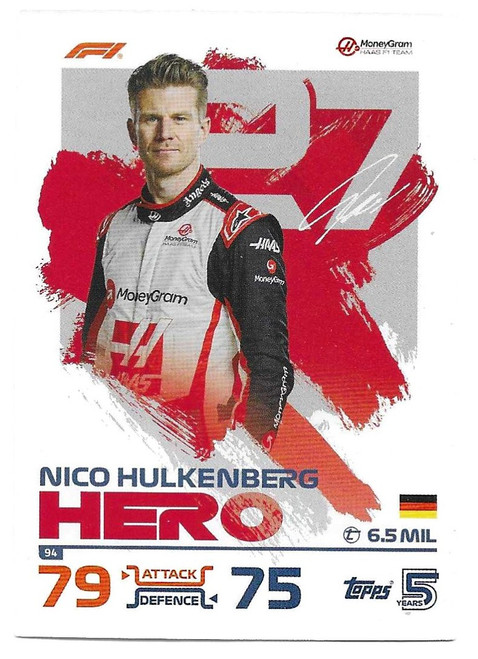 #094 Nico Hulkenberg (Haas) - Topps Turbo Attax 2024 India Edition (Formula 1/F1)