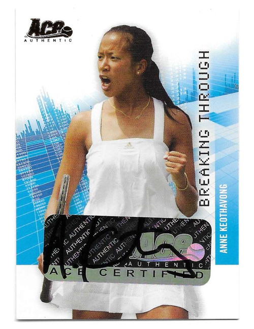 BT037 - Anne Keothavong - BREAKING THROUGH (AUTO) - Ace Authentic Grand Slam II 2008 (Tennis)