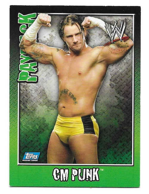 #75 CM Punk - Topps WWE Payback (2006) - ROOKIE CARD RC
