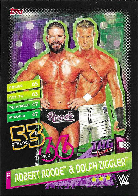 #177 Robert Roode & Dolph Ziggler - Topps WWE Slam Attax Reloaded (2020)