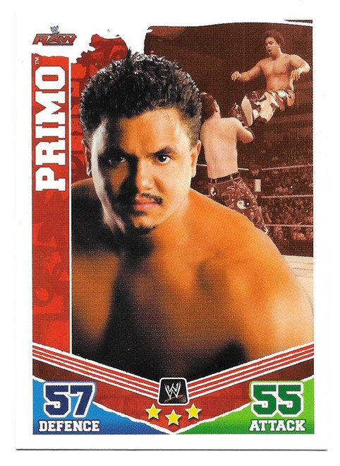 #074 Primo - Topps WWE Slam Attax Mayhem (2010)