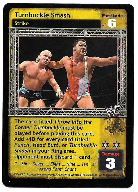 #014 Turnbuckle Smash (Kurt Angle) - Comic Images WWF Raw Deal 2001 (v2.0)