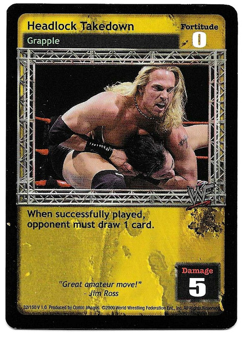 #032 Headlock Takedown (Test) - Comic Images WWF Raw Deal 2000 (v1.0)