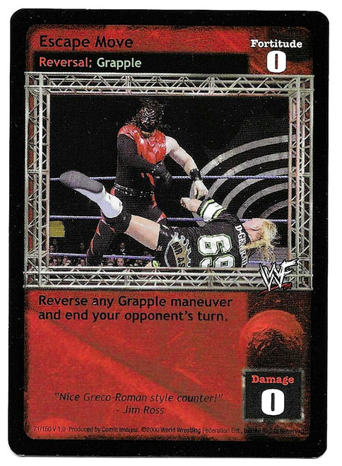 #071 Escape Move (Kane & Billy Gunn) - Comic Images WWF Raw Deal 2000 (v1.0)