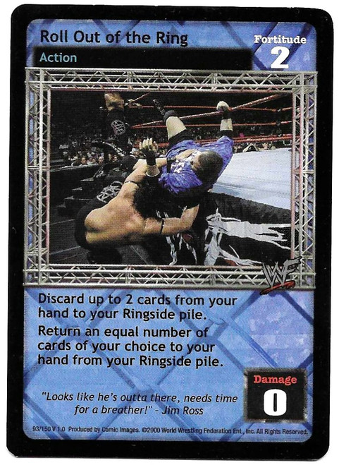 #093 Roll Out Of The Ring (Bubba Ray Dudley) - Comic Images WWF Raw Deal 2000 (v1.0)