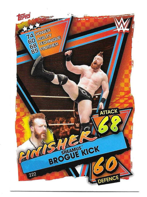 #222 Sheamus (Brogue Kick) - Topps WWE Slam Attax 2021