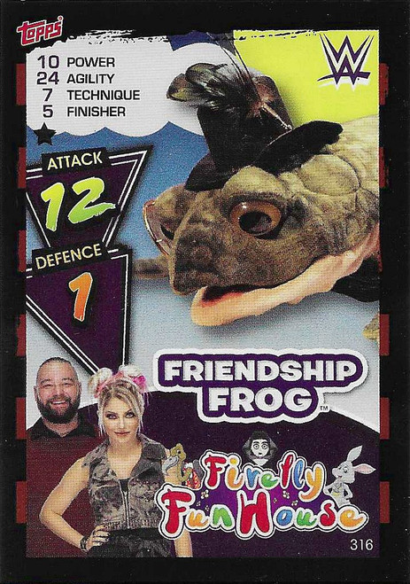 #316 Friendship Frog - Topps WWE Slam Attax 2021