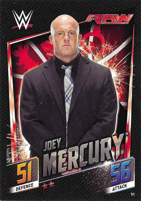 #091 Joey Mercury - Topps WWE Slam Attax Then Now Forever (2015)