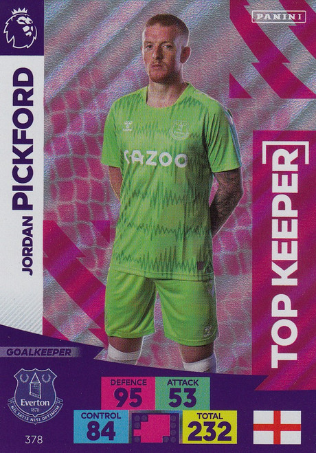 #378 Jordan Pickford (Everton) Adrenalyn XL Premier League 2020/21 TOP KEEPER