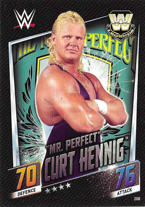 #208 Mr. Perfect Curt Hennig - Topps WWE Slam Attax Then Now Forever (2015)