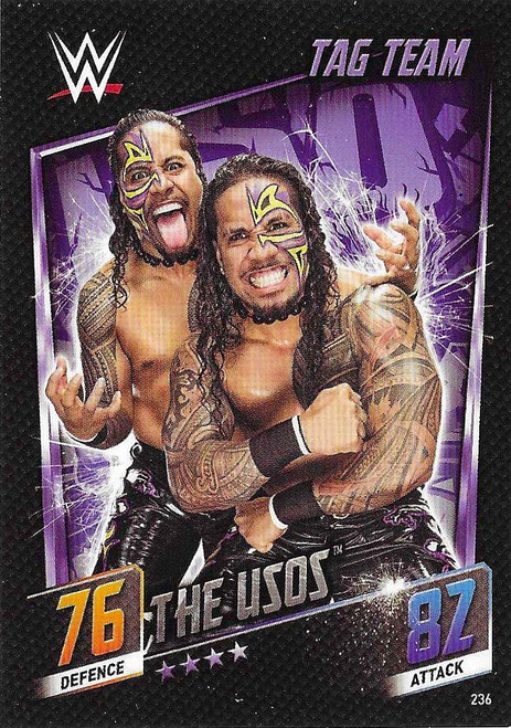 #236 The Usos - Topps WWE Slam Attax Then Now Forever (2015)