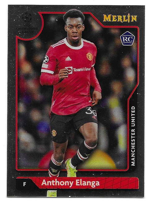#143 Anthony Elanga (Manchester United) - Topps Merlin Chrome 2021/22