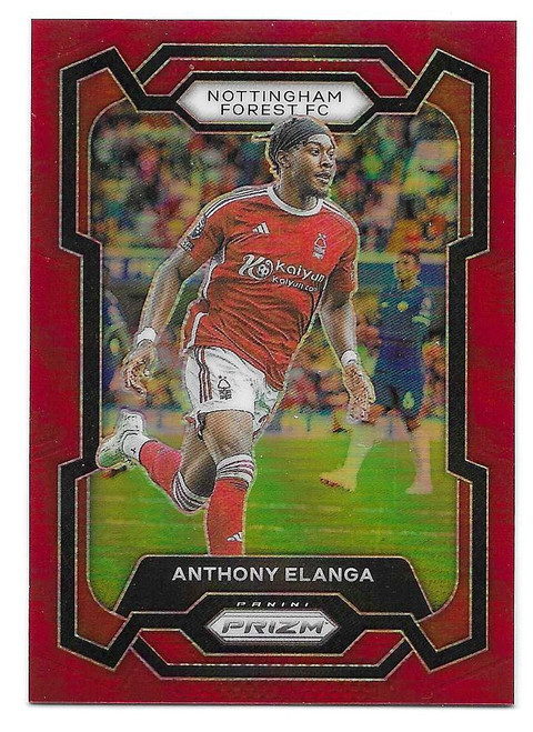 #241 Anthony Elanga (Nottingham Forest) - RED PARALLEL 042/199 - Panini Prizm Premier League 2023/24