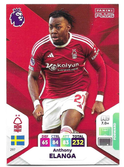 #297 Anthony Elanga (Nottingham Forest) - Panini Adrenalyn XL Premier League PLUS 2024