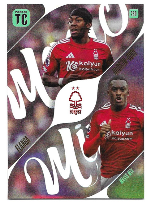 #230 Anthony Elanga & Callum Hudson-Odoi (Nottingham Forest) - MAGIC MIX - Panini Top Class Premier League 2025