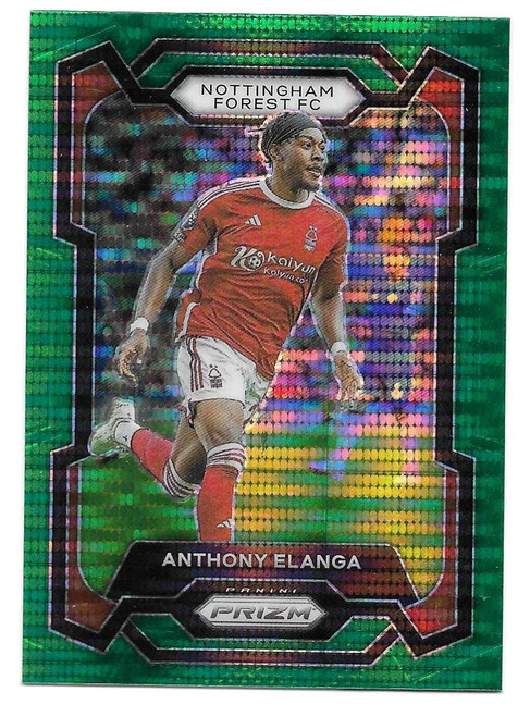 #241 Anthony Elanga (Nottingham Forest) - GREEN PULSAR PARALLEL - Panini Prizm Premier League 2023/24
