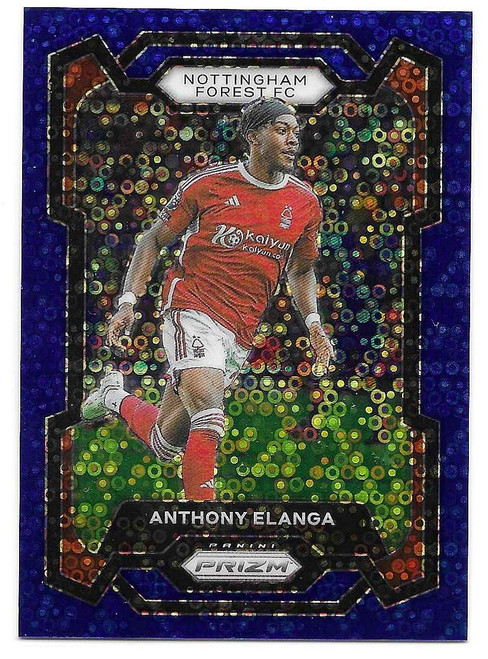 #241 Anthony Elanga (Nottingham Forest) - BREAKAWAY BLUE PARALLEL 77/99 - Panini Prizm Premier League 2023/24