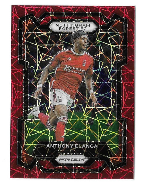 #241 Anthony Elanga (Nottingham Forest) - RED LAZER PARALLEL 44/49 - Panini Prizm Premier League 2023/24