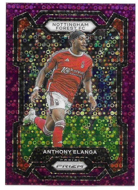 #241 Anthony Elanga (Nottingham Forest) - BREAKAWAY PURPLE PARALLEL 04/25 - Panini Prizm Premier League 2023/24