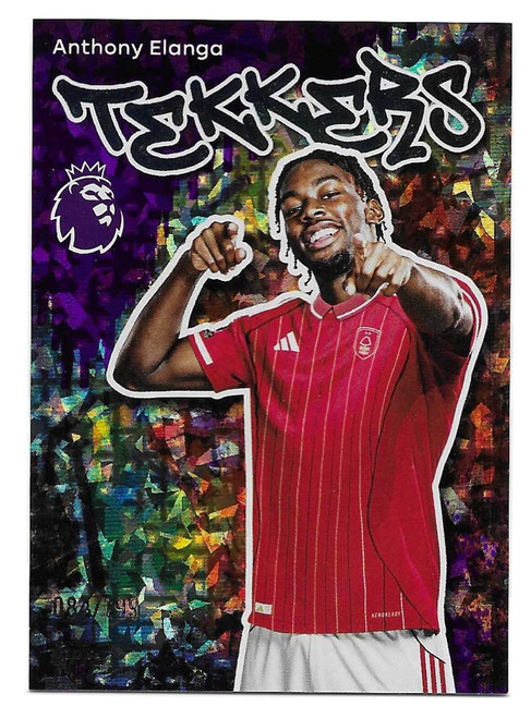 #252 Anthony Elanga (Nottingham Forest) - PURPLE MINI-DIAMOND PARALLEL 084/199 - Topps Premier League 2026