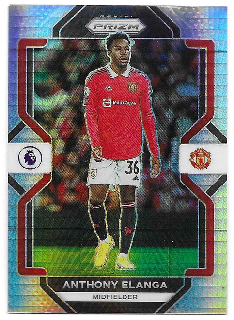 #87 Anthony Elanga (Manchester United) - HYPER PARALLEL - Panini Prizm Premier League 2022/23