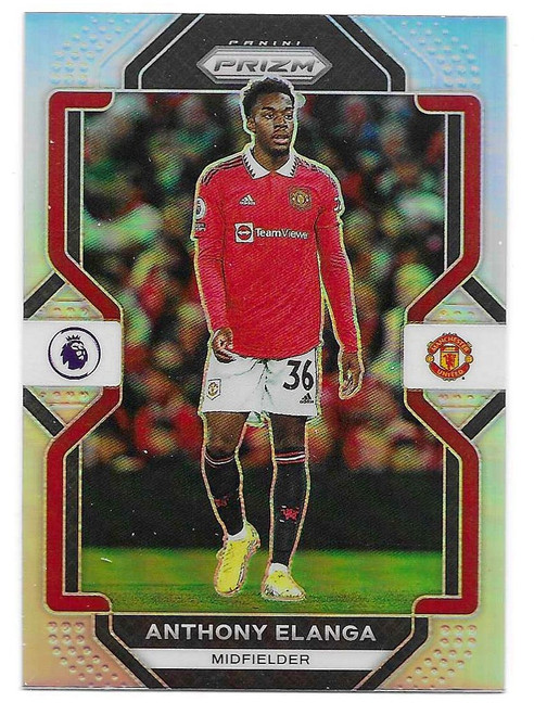 #87 Anthony Elanga (Manchester United) - SILVER PARALLEL - Panini Prizm Premier League 2022/23