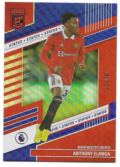 #131 Anthony Elanga (Manchester United) - STATUS PARALLEL 22/36 - Panini Donruss Elite Premier League 2022/23