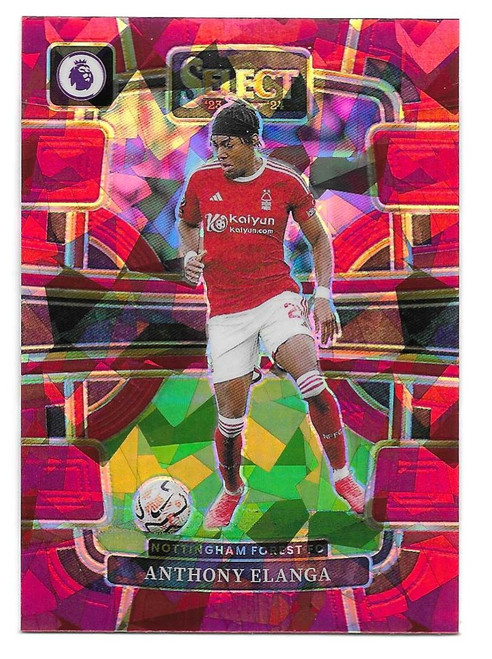 #78 Anthony Elanga (Nottingham Forest) - RED ICE PARALLEL - Panini Select Premier League 2023/24