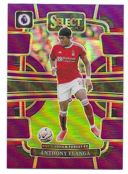 #78 Anthony Elanga (Nottingham Forest) - PURPLE PARALLEL 101/149 - Panini Select Premier League 2023/24