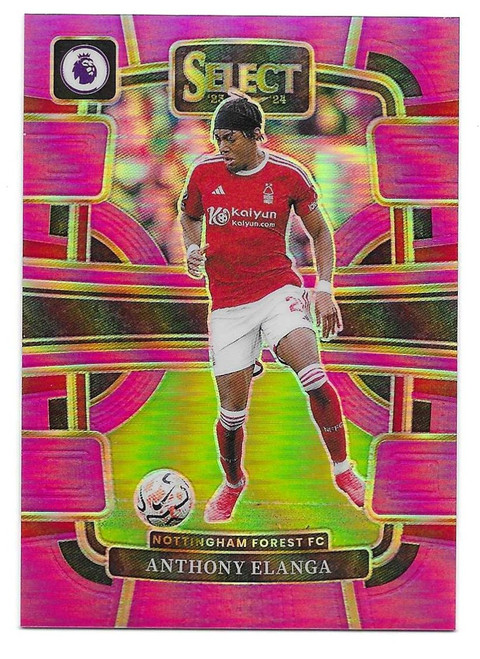 #78 Anthony Elanga (Nottingham Forest) - PINK PARALLEL 37/99 - Panini Select Premier League 2023/24
