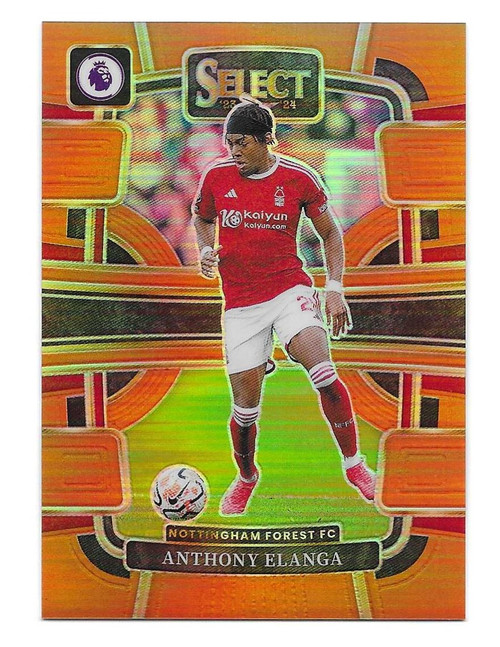 #78 Anthony Elanga (Nottingham Forest) - ORANGE PARALLEL 50/75 - Panini Select Premier League 2023/24