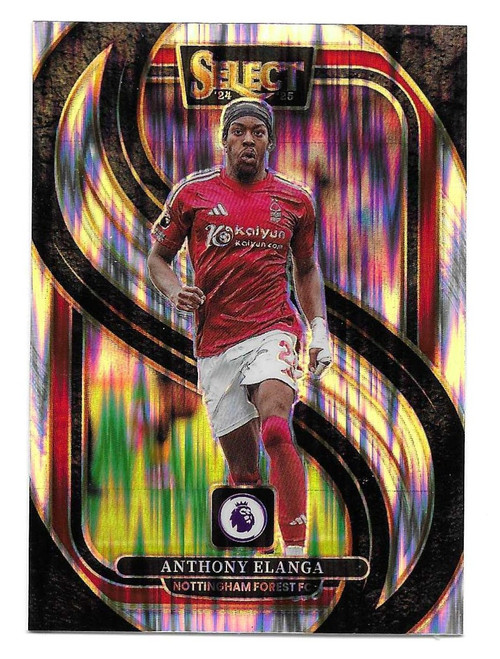 #175 Anthony Elanga (Nottingham Forest) - FLASH PARALLEL - Panini Select Premier League 2024/25