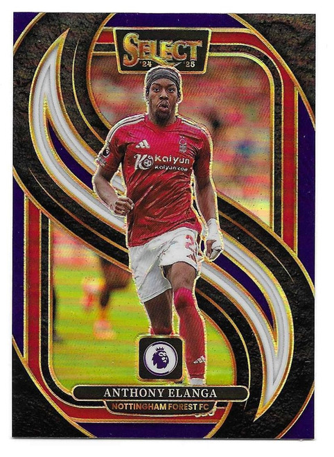 #175 Anthony Elanga (Nottingham Forest) - MULTI-COLOR PARALLEL - Panini Select Premier League 2024/25