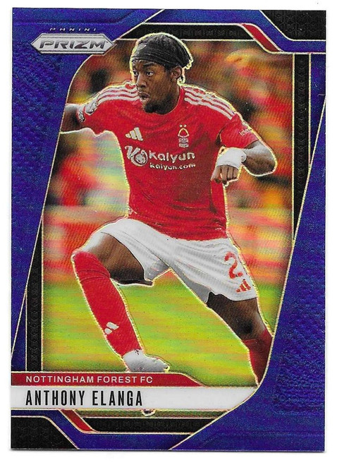 #261 Anthony Elanga (Nottingham Forest) - BLUE PARALLEL 102/299 - Panini Prizm Premier League 2024/25