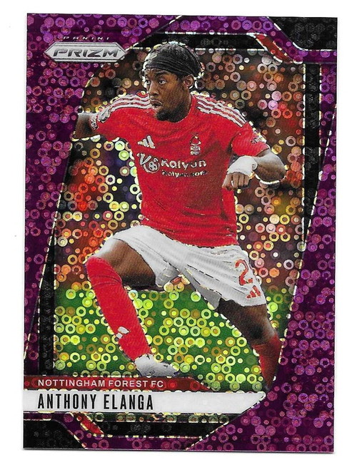 #261 Anthony Elanga (Nottingham Forest) - BREAKAWAY PURPLE PARALLEL 06/25 - Panini Prizm Premier League 2024/25