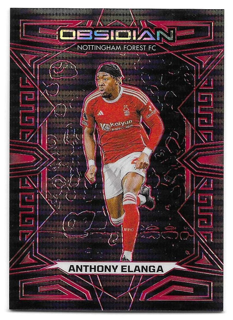 #103 Anthony Elanga (Nottingham Forest) - RED PULSAR PARALLEL 24/49 - Panini Obsidian Soccer 2023/24