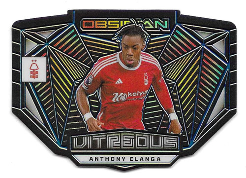 VITREOUS - #9 Anthony Elanga (Nottingham Forest) - BLUE PARALLEL 20/30 - Panini Obsidian Soccer 2023/24