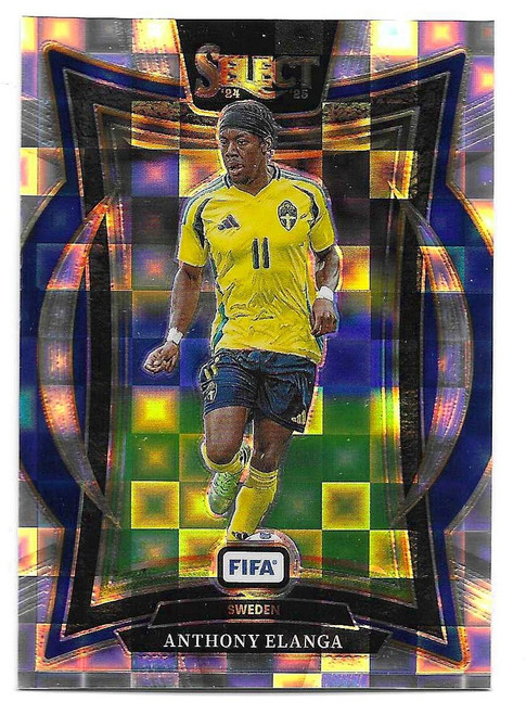 #93 Anthony Elanga (Sweden) - PANDORA PARALLEL - Panini Select FIFA Soccer 2024/25