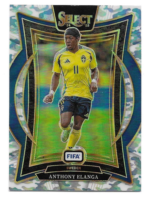 #93 Anthony Elanga (Sweden) - WINTER CAMO PARALLEL 20/30 - Panini Select FIFA Soccer 2024/25