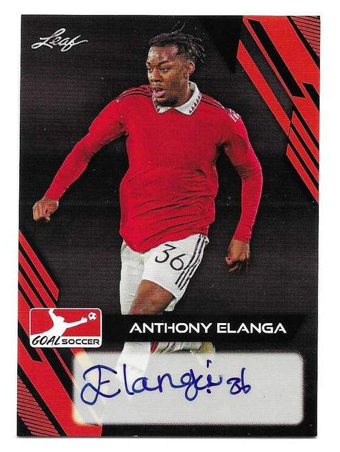 BA-AE1 - Anthony Elanga (Manchester United) - Auto - Leaf Goal Soccer 2023
