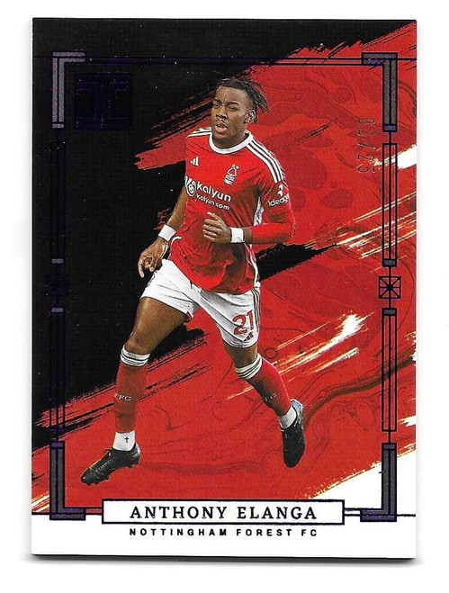 #119 Anthony Elanga (Nottingham Forest) - SAPPHIRE PARALLEL 02/25 - Panini Impeccable Premier League 2023/24