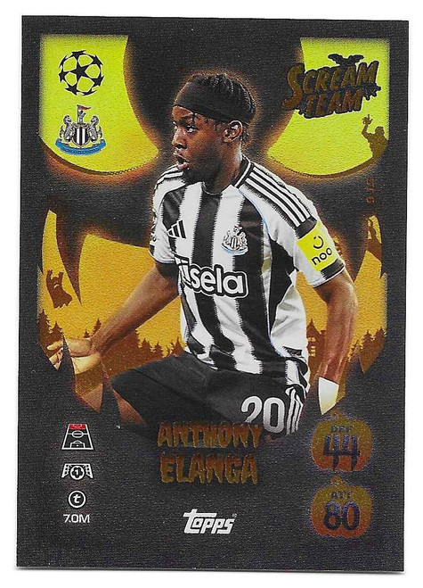 ST6 - Anthony Elanga (Newcastle United) - SCREAM TEAM (Update) - Topps Match Attax 2025/26