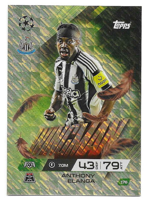 #176 Anthony Elanga (Newcastle United) - Topps Match Attax Extra 2025/26