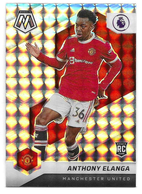#145 Anthony Elanga (Manchester United) - MOSAIC PARALLEL - Panini Mosaic Premier League 2021/22