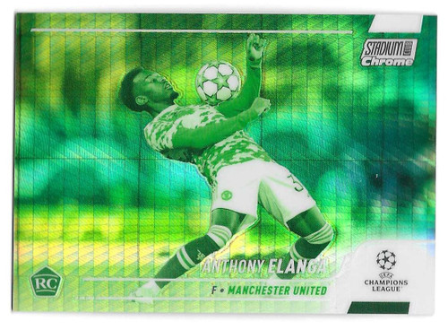 #48 Anthony Elanga (Manchester United) - NIGHT VISION PRISM PARALLEL 027/175 - Topps Stadium Club UEFA Champions League 2021/22