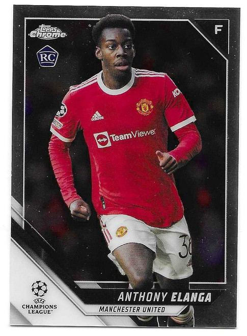 #140 Anthony Elanga (Manchester United) - Topps Chrome UEFA Champions League 2021/22